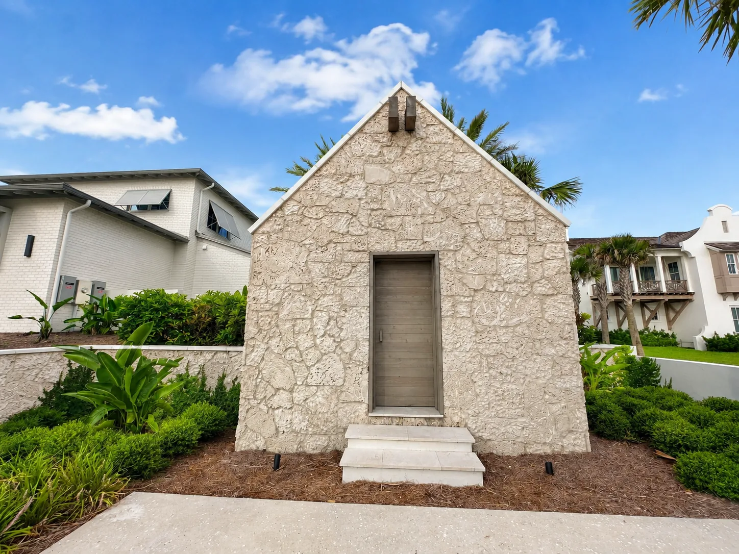 The coquina stone garden house